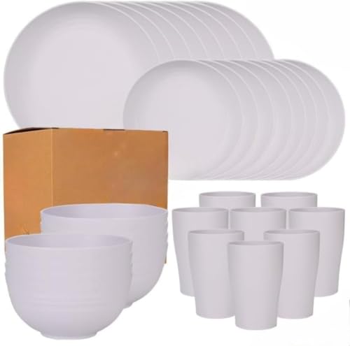 DRWG PP �� 8 �l / 2 �l�p�H��Z�b�g 12/24/32 �s�[�X�d�l�œd�q�����W/�H��􂢋@�Ή� �ė��p�\�E�ϋv�������y�� ���ʃJ���[�W�J�ŃL�b�`��/�ƒ�/�p�[�e�B�ɍœK �f�U�C���Ǝ��p���𗼗����ƒ�Ɏ��R�ȕ�������������p�I�H�� (24�_�Z