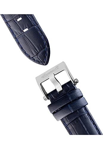 Ingersoll The Tempest Herren-Automatikuhr, 44 mm, mit dunkelblauem Zifferblatt mit offenem Herzen und dunkelblauem Lederarmband I12103 – Bild 4