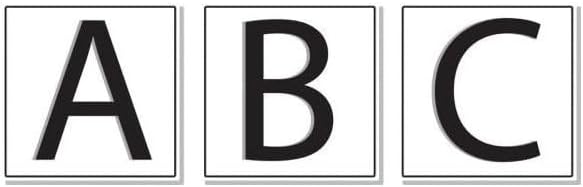 3 in W x 3 in H, Engraved Plastic, Mfr: PSG126WBU-A