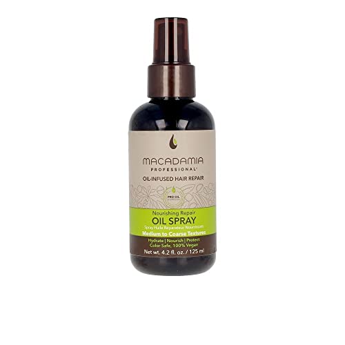 Macadamia Professional Nourishing Repair Oil Spray - Hydrating Argan Serum for Medium to Coarse Hair, Repair, Anti Frizz Shine Enhancer, 100% Vegan, 4.2 fl oz