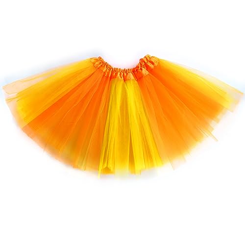 DMLBC Thanksgiving Orange Yellow Tutu Skirt for Women Princess/Teen/Girls Thanksgiving Turkey Tutus Costume