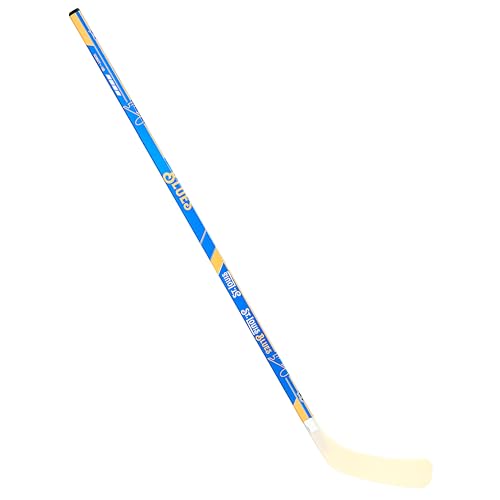 Franklin Sports NHL St. Louis Blues Street Hockey Stick - 48' Junior Right Handed Hockey Stick - NHL Team Jr. Street Hockey Sticks - Fused Wood Hockey Stick for Street + Roller Hockey - Righty