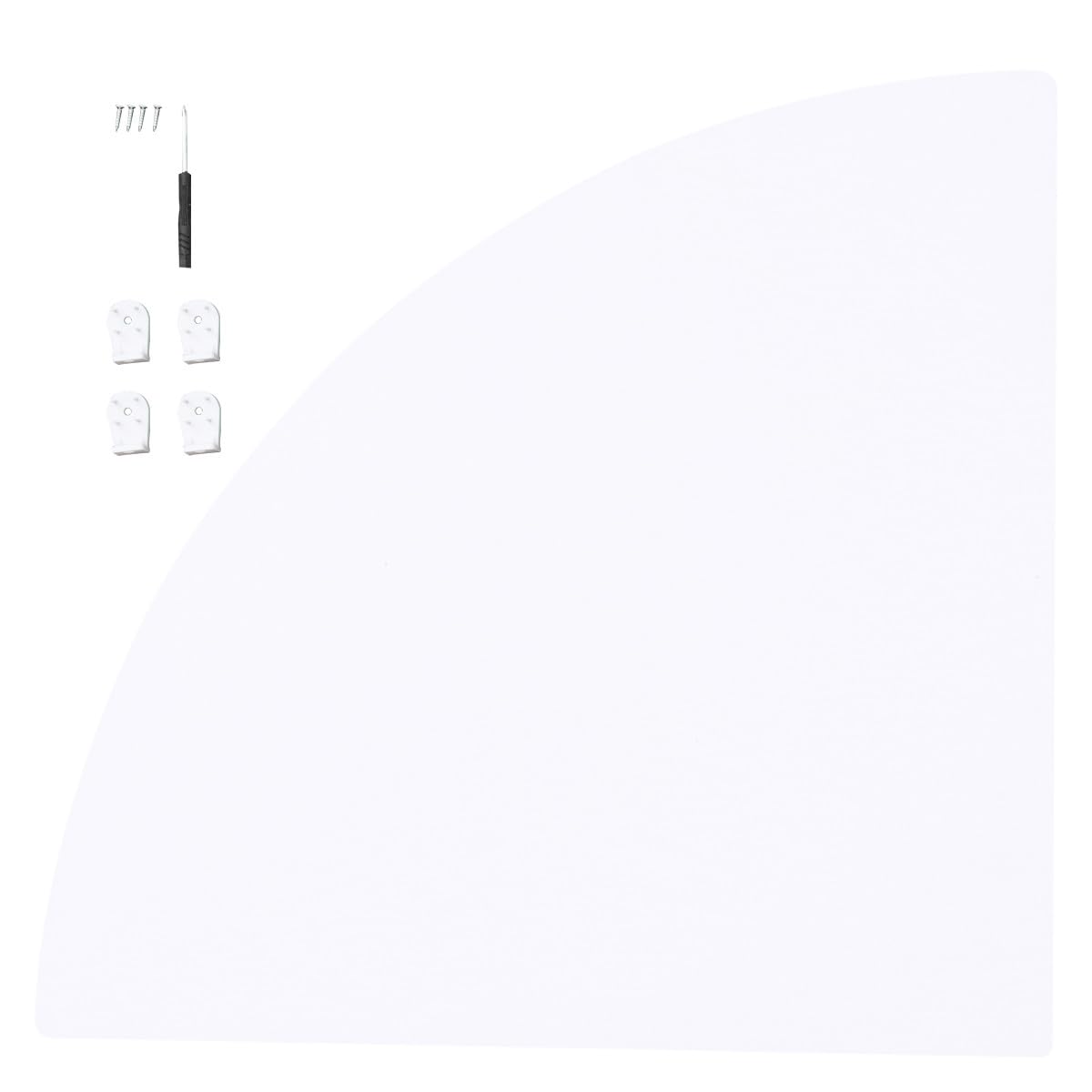 Estantería de almacenamiento impermeable de PVC blanco para pared de baño