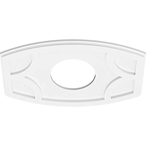 Image of Ekena Millwork CMP22X14KY-07000 Kailey Architectural Grade PVC Contemporary Urethane Ceiling Medallions 22 inchW x 14 5 /8 inchH x 7 inchID x 11 3 /4 inchC x 1 inchP