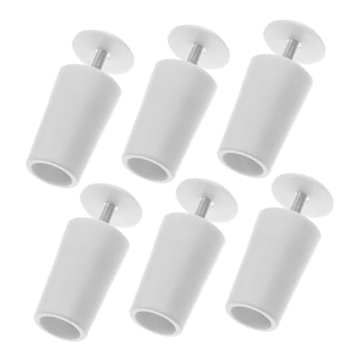 LIFKOME 6 Piezas Tapones Ciegos De Bambú Partes De Persianas Cortinas Enrollables Para Ventanas Tapón De Persianas Tapones De Persianas El Plastico Blanco Aleación De Aluminio Núcleo Madre