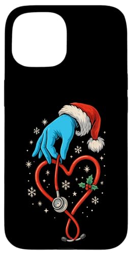 Funny Nurse Life RN LPN CNA - Traje temático navideño de Recuerdo Carcasa para iPhone 15