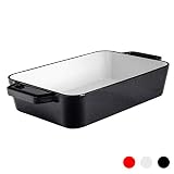 Argon Tableware Rectangular Enameled Cast Iron Roasting Dish - 305mm - Black