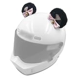 Plush Bears Ears Bell Skiing Helmet Accessory Colored Round Panda Ear Adhesive Helmet Ears for Adults Kids Helmet Decor Style 6