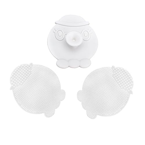 Didiseaon Small Facial Brush Set 3pcs Silicone Octopus Facial Brush Gentle Face Cleansing Non-Abrasive Skin Scrubber