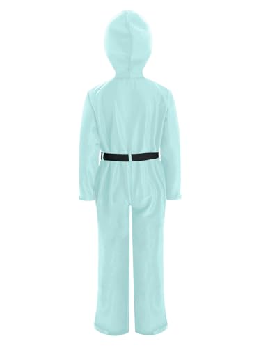 CHICTRY Kids Girls One Pieces Ski Suits Hooded Jumpsuits with Belt Winter Outdoor Snowboarding Snowsuits4