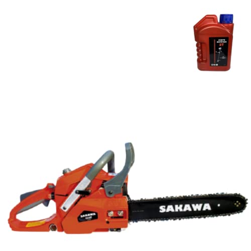 SAKAWA Motosierra Gasolina 38cc 16' + Aceite 2 Tiempos