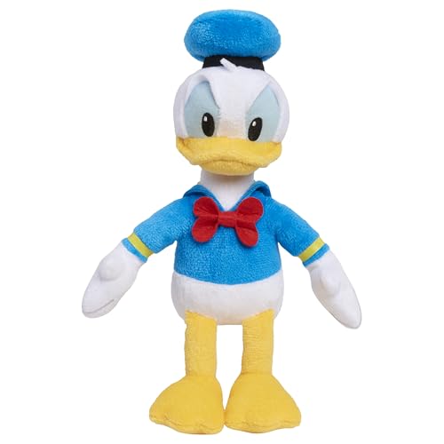 Disney Junior Mickey Mouse Small Plushie Donald Duck Stuffed Animal, Kids Toys for Ages 2 Up by Just Play