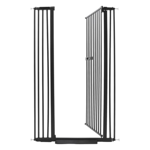 Barrera para perros y gatos ajustable de 86 a 95cm con puerta giratoria 8