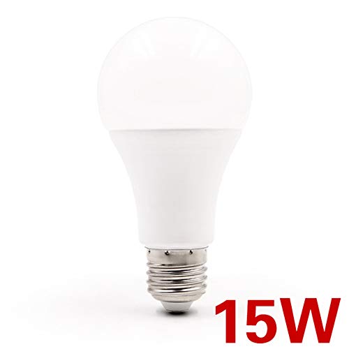 Preisvergleich Produktbild IJHG GlühbirneLed Birnen-Licht führte helles energiesparendes 12v geführte Glühlampen-Lampen-Schale 6w kaltes Weiß E27 15W