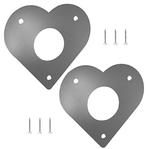 Generisch Herzform Metallplatte Nistkasten-Schutz 2er Set