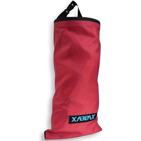 XABBAX Boat Trash Bag | Small | Travel Trash Bag | Compact - Easy Storage - Light Weight | Red | Ideal Garbage Bag for Hiking - RV - Fishing - Camping Cover