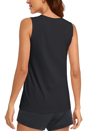 MAGCOMSEN Women's Sleeveless Workout Shirts UPF 80+ Dry Fit Running Wicking Tank Tops Athletic Gym Summer2