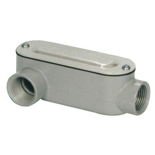 Morris 14091 Rigid Conduit Body, Aluminum, Type LR, Threaded with Cover and Gasket, 3/4