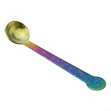 Axorafow Camping-Löffel, keine Legierung, kompakt, tragbar, Reiseutensilien, Beschichtung, Outdoor, Mehrzweck-Rührlöffel mit abgerundetem und wanderbarem bis (18,8 cm) (bunt)