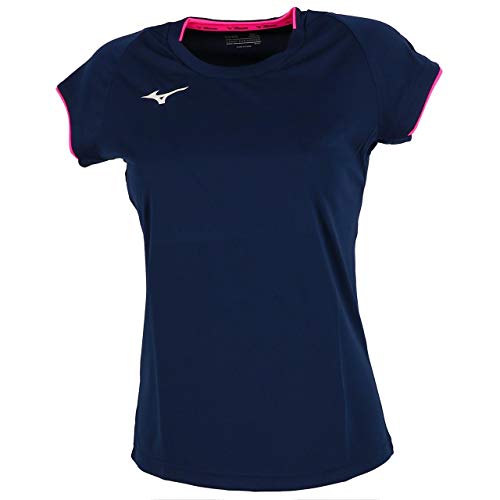Mizuno T-Shirt Femme à Manches Courtes Rose pour Course à Pied
