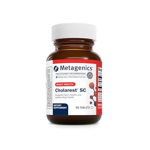 Metagenics Cholarest SC – Policosanol Supplement for Blood Flow & Cardiovascular Support – Supports Healthy Blood Lipids Already in Normal Range – Non-GMO, Gluten-Free – cGMP Certified – 60 Tablets