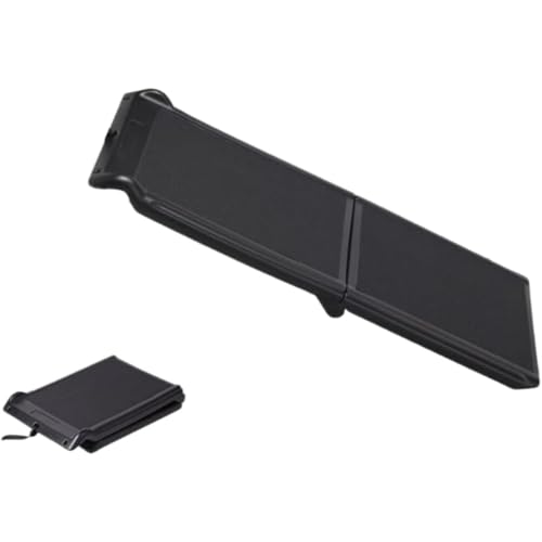 Angoda 車用ペットスロープ 折りたたみ式 滑り止め加工 耐荷重75kg 軽量 コンパクト収納 大型犬 高齢犬 通院 介護用 車乗降補助 段差解消 (2つの苦しい砂の階段)