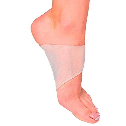 Brison Gel Arch Support Set - 2 Pairs - Soft Silicone Clear Reusable Arch Sleeves For Flat Foot Pain Relief Plantar Fasciitis Support Cushioned Arch And Heel Spurs - Women Men #TOP6