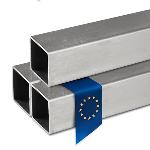 Stahl-Shop24 - Edelstahl Quadratrohr V2A Hohlprofil geschweißt Geschliffen Konstruktionsrohr Vierkantrohr für Konstruktionen Werkstoff 1.4301, Länge: 1000 mm, Abmessung: 20 x 20 x 1,5 mm Stahl-Shop24 - Edelstahl Quadratrohr V2A Hohlprofil geschweißt Geschliffen Konstruktionsrohr Vierkantrohr für Konstruktionen Werkstoff 1.4301, Länge: 1000 mm, Abmessung: 20 x 20 x 1,5 mm