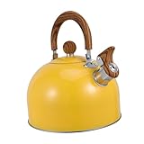 Cabilock Kettle Stainless Steel Induction Hob Kettle with Loud Whistle and Handle Versatile for Home Dorm and Camping Use