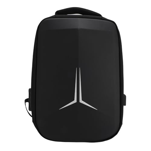 Mini bolsa de viagem Starlink, mochila para laptop em tecido à prova d'água, mochila resistente à pressão para com porta de carregamento USB (Preto)