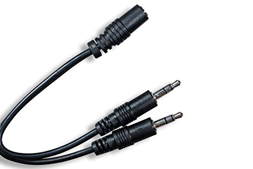 Cable Jack 3.5mm estéreo macho a macho 6ft negro miniatura 2