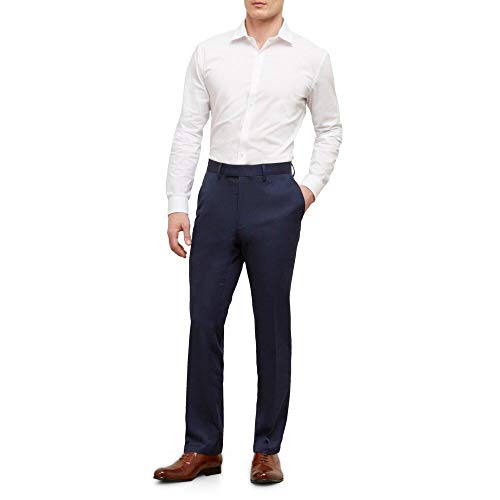 Kenneth Cole Reaction KD50146-400 Mens Urban Heather Slim Fit Flat Front Dress Pants thumb #2