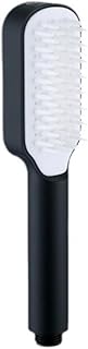 Cabezal de ducha de mano con potente spray y herramienta de limpieza integrada para mayor comodidad (negro)