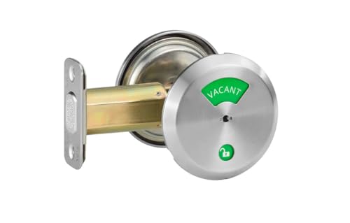 Yale D292 x 626 200 Series Deadbolt, Occupancy Indicator x Thumbturn, 2 3/4" Backset, 626 Satin Chrome Finish (085418) by Yale - Used condition - Image 2