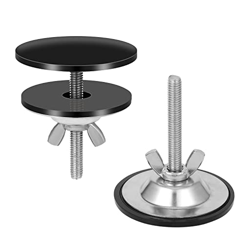 2pcs Couvercle Trou Robinet Noir, 5cm Noir Mat Couvercle Trou Robinet Évie Acier Inoxydable Couvercle de Trou de Bouchon Noir Bouchon de Trou de Robinet d'Évier