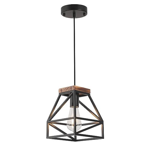 YEEZEMA Black Industrial Pendant Light Vintage Metal Ceiling Hanging Lights