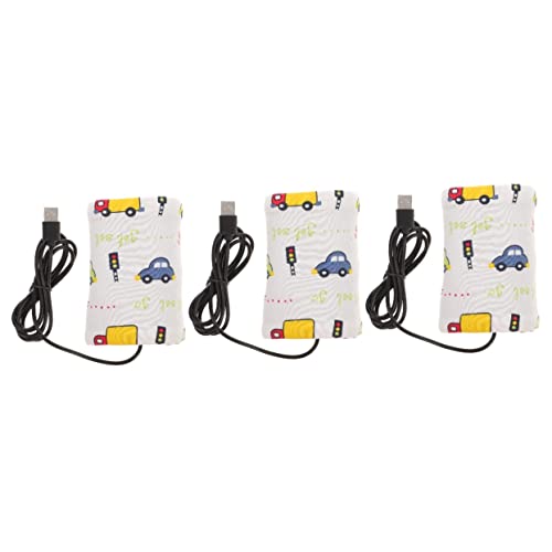 Kisangel 3pièces Chauffe-lait Portable Usb Pour Biberon Pratique Pour Nourrissons Maintien De Température Et Sécurisé Pour Voiture