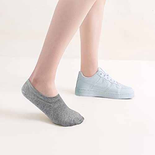 Image of SIXDAYSOX Womens No Show Socks - 4-8 Pairs, Low Cut, Non-Slip, Invisible Cotton Liner