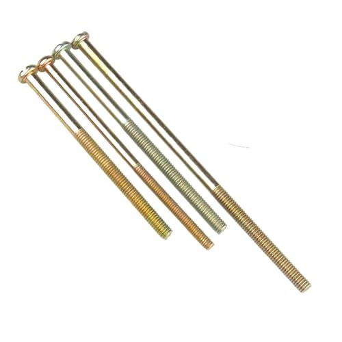 M3 M4 M5 M6 カラー亜鉛メッキ プラス 十字穴付き なべ頭 機械長ネジ メートルねじ 丸頭(110mm,M3 (10Pcs))