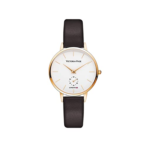 VICTORIA HYDE Mode Minimaliste Femme Montres Quartz Japonais Cuir Véritable Montre-Bracelet Cover