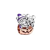 polengju Mouse Halloween Pumpkin Charms for 925 Sterling Silver Bracelets Necklaces,Wommen's bead charm Christmas Anniversary Jewelry Gifts