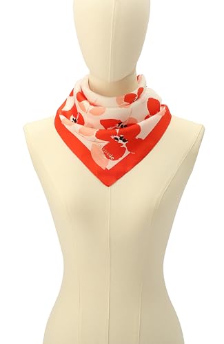 kate spade new york Women's Painterly Bouquet Degrade Silk Bandana, Stylish & Lightweight Accessory2