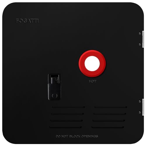 Image of FOGATTI 18 inch x 18 inch RV Water Heater Door, Black | ONLY Door kit for FOGATTI RV Tankless Water Heaters, Water Heater not Included