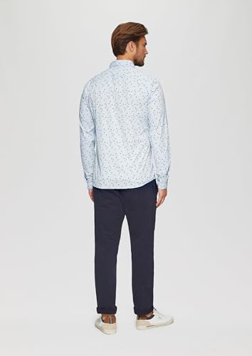 s.Oliver Herren Hemd – Slim Fit, Popeline, Kentkragen, Langarm – Ansicht 6