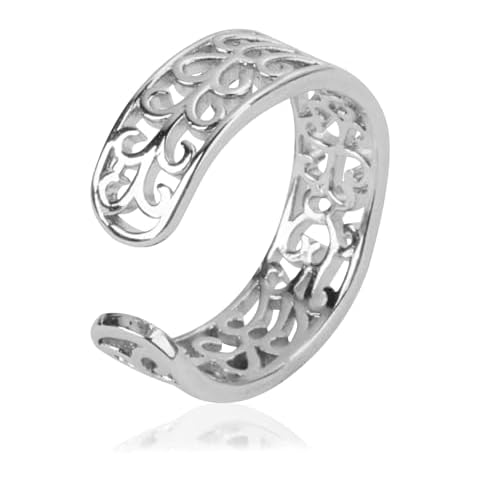 S925 Sterling Silver Adjustable Toe Ring Cover