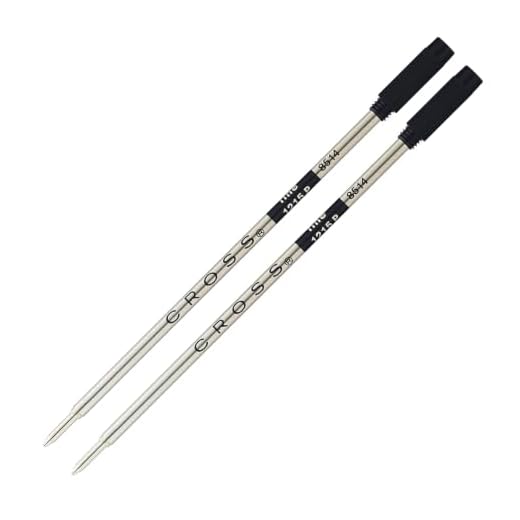 Cross Ballpoint Pen Refill - Black - Fine - Dual Pack