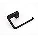 Marmolux Acc Burghead Collection 20832B-BL Bathroom Toilet Paper Holder/Towel Holder Stainless Steel, Black
