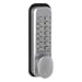 Produktbild Borg 2201 Türschloss mit digitalem Druckknopf und Griff in Satin-Chrom