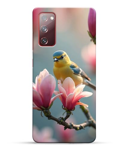 Image of Sparrow Birds Nature Printed Hard Back Case Cover Compatible for Samsung Galaxy S20 FE 5G / Samsung S20 FE 5G (Multicolor) - D1669