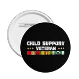 Qauirfe Child Support Vietnam Veteran Express Your Unique Style with Our Fashionable Round Badges Large